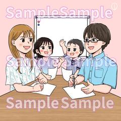 SNSアイコン用似顔絵イラスト