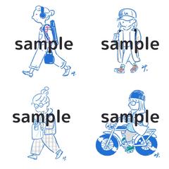 ファッション系ゆるイラスト③