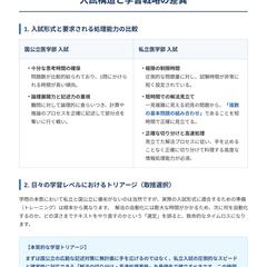 私立・国公立の入試構造とトリアージ