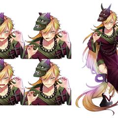 TRPG立ち絵表情差分サンプル