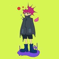 ポップな全身イラスト