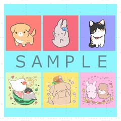 ゆるい動物イラスト実績