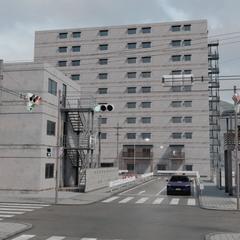 郊外風の背景