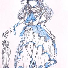 服作り 一発描き