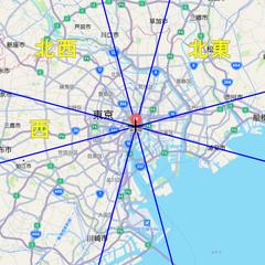 吉方位鑑定 地図