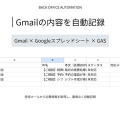 Gmailの内容をスプレッドシートへ自動記録