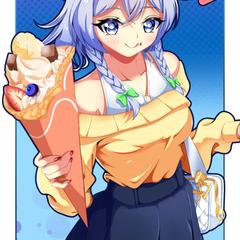 クレープをシェアする咲夜さん！