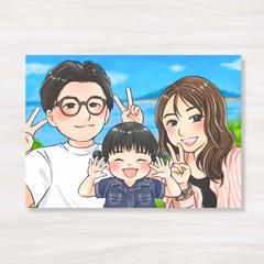 ご家族の似顔絵
