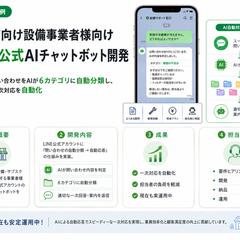 飲食店向け設備事業者様｜LINE公式AIチャットボット開発