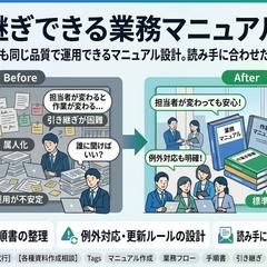 ④引き継ぎできる業務マニュアル整備