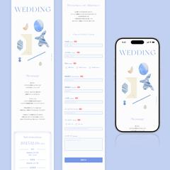 結婚式のWeb招待状の制作