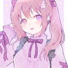紫の女の子