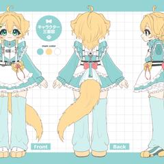 キャラクターデザイン三面図