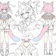 キャラクターデザイン(ラフ)