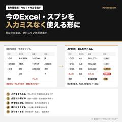 Excel・スプシの改善（直す前→後）