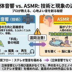 【技術解説】「立体音響」と「ASMR」の決定的な違い