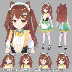 VTuber：飴三屋かんろ 様のキャラクターモデリング