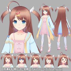 VTuber：日向瀬ゆず　様のキャラクターモデリング