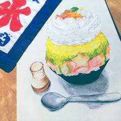 食べ物イラスト(かき氷)