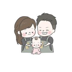 出産祝い似顔絵イラスト
