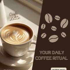 カフェ向けSNSプロモーションデザイン