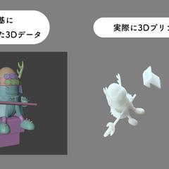 3Dデータ作成、3Dプリント