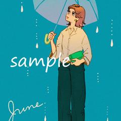 女性一人の全身絵