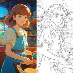 イラストや写真から線画を抽出