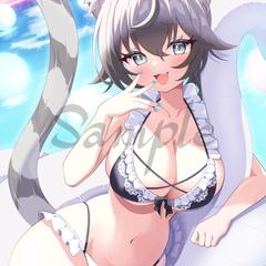 【お仕事】みぃ助様のメイド水着イラスト