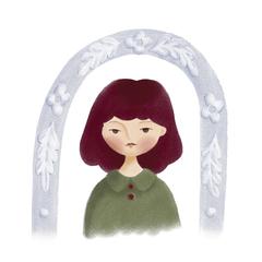 girl(版画風)