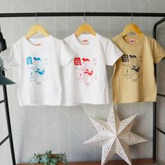 キッズセミオーダー　名入れ　オーダーTシャツ　熊さんギタリス