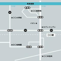 シンプルでわかりやすい地図を