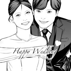 結婚記念イラスト