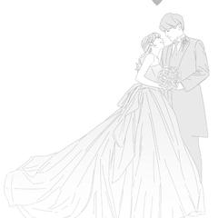 結婚記念イラスト