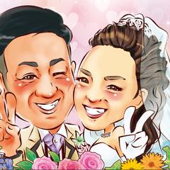 似顔絵ウェルカムボード A4