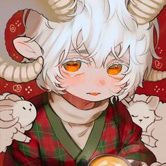 オリジナルキャラクターの羊くん