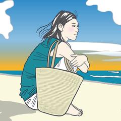 girl on the beach