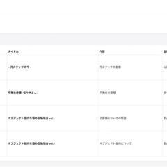 イベント管理システムの開発
