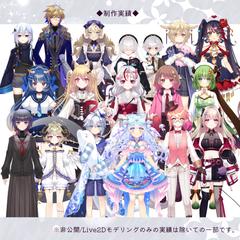 Vtuber用パーツ分け立ち絵