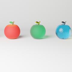 blenderで作成したりんご