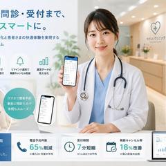 クリニック向け 予約・問診・受付管理システム開発