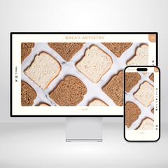 パン屋のコーポレートサイトのデザイン（架空）を制作しました
