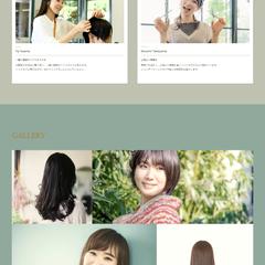 STUDIOのテンプレートを元に制作した美容室LP（架空）