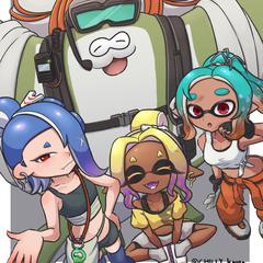 集合イラストのサンプル1