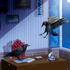 【SAMPLE】ゲーム用背景イラスト「月明かりの書斎
