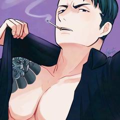 筋肉質で悪人顔のキャラクター（二次創作）