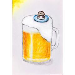 ビール好きの母