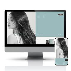 ヘアケアブランドの世界観を表現したHPを作成いたしました。