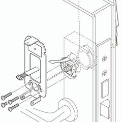 電気鍵の設置説明