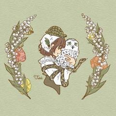 SNS用 肖像画アイコンイラスト